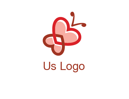 heart butterfly logo
