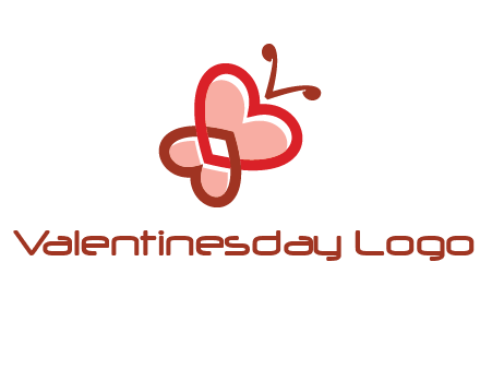 heart butterfly logo