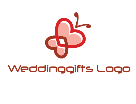 heart butterfly logo