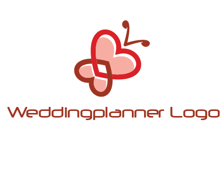heart butterfly logo
