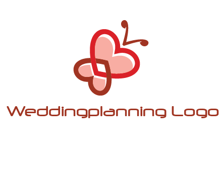 heart butterfly logo