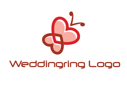 heart butterfly logo