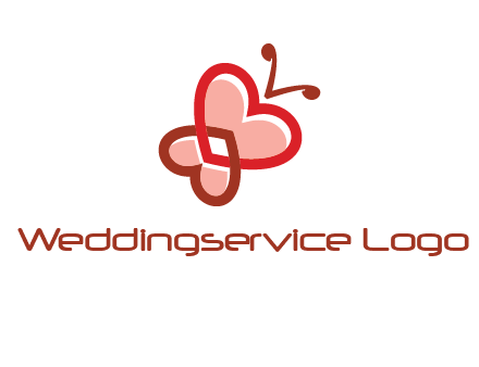 heart butterfly logo