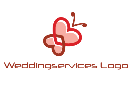 heart butterfly logo