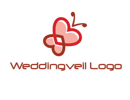 heart butterfly logo