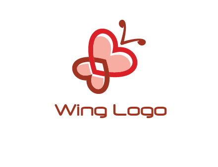 heart butterfly logo