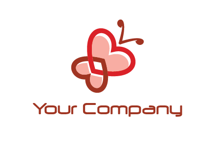 heart butterfly logo