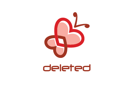 heart butterfly logo