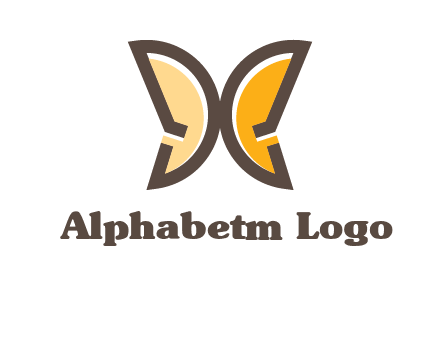 letter D butterfly logo