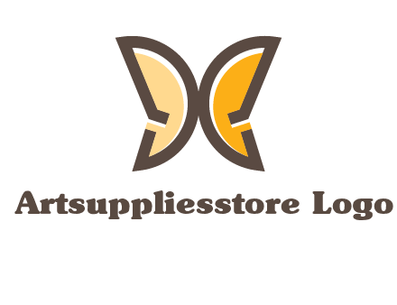 letter D butterfly logo
