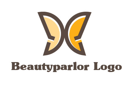 letter D butterfly logo