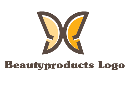 letter D butterfly logo