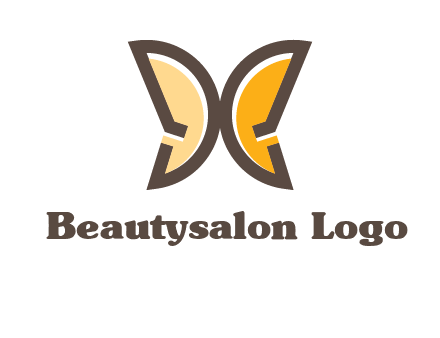 letter D butterfly logo