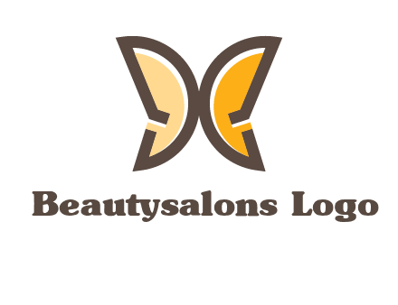 letter D butterfly logo