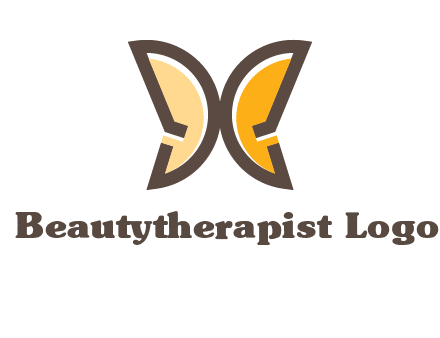 letter D butterfly logo