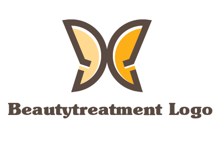 letter D butterfly logo