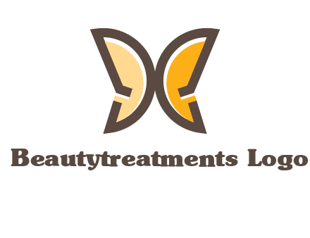 letter D butterfly logo