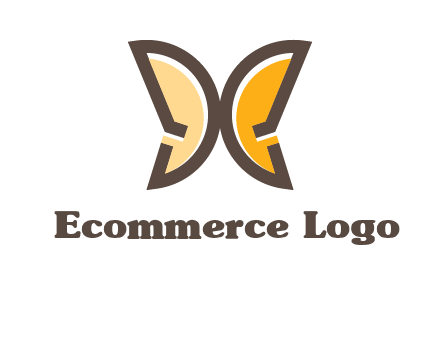 letter D butterfly logo
