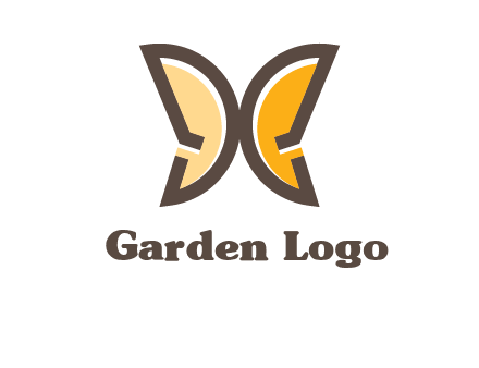letter D butterfly logo