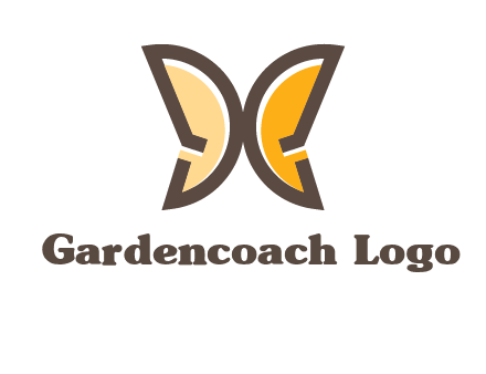 letter D butterfly logo