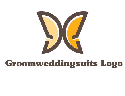 letter D butterfly logo