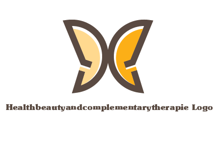 letter D butterfly logo