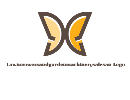 letter D butterfly logo