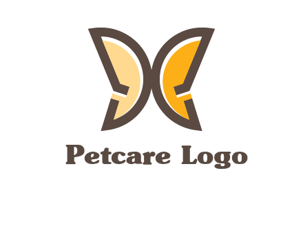 letter D butterfly logo