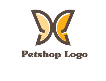letter D butterfly logo