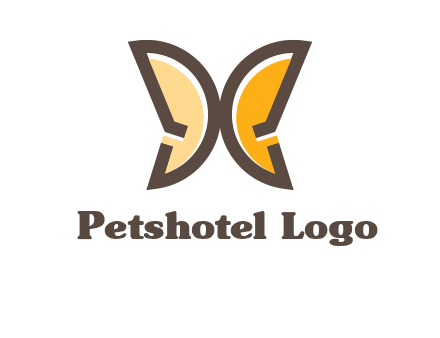 letter D butterfly logo