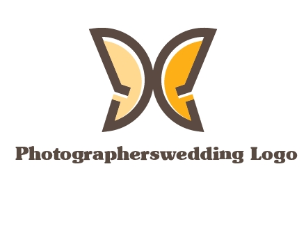letter D butterfly logo