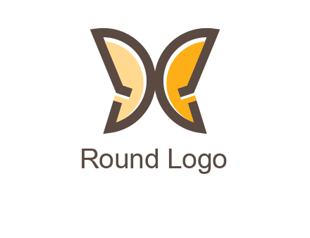 letter D butterfly logo