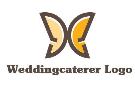 letter D butterfly logo