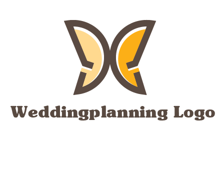 letter D butterfly logo