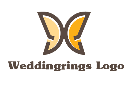 letter D butterfly logo