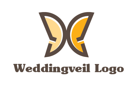 letter D butterfly logo
