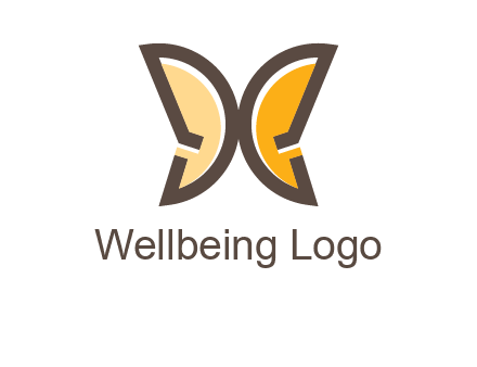 letter D butterfly logo