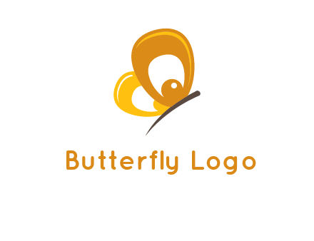 round butterfly logo