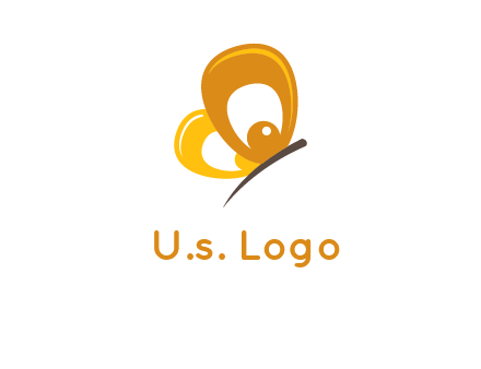 round butterfly logo