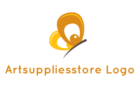 round butterfly logo