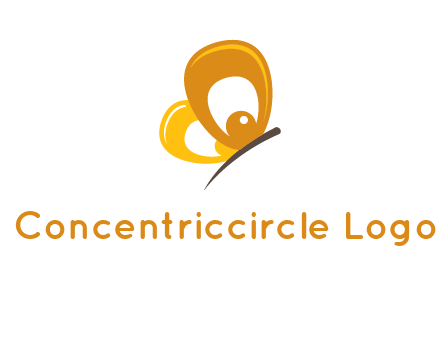 round butterfly logo