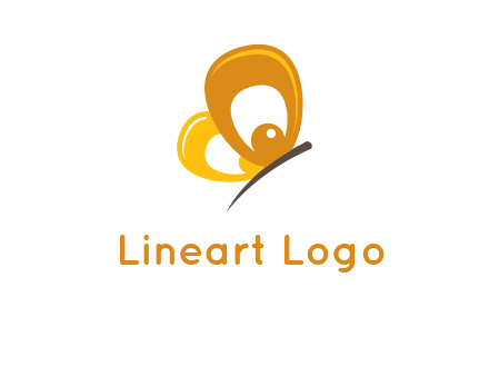 round butterfly logo