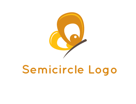 round butterfly logo