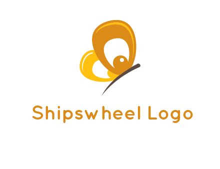 round butterfly logo