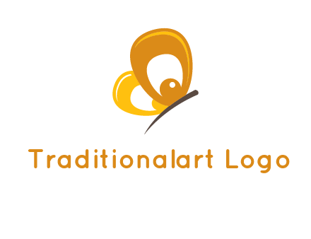 round butterfly logo