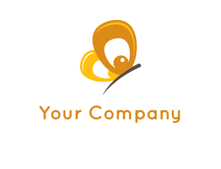 round butterfly logo