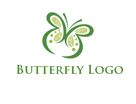 line art butterfly logo