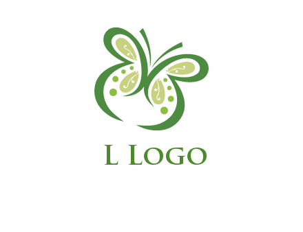 line art butterfly logo