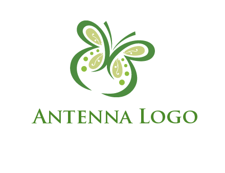 line art butterfly logo