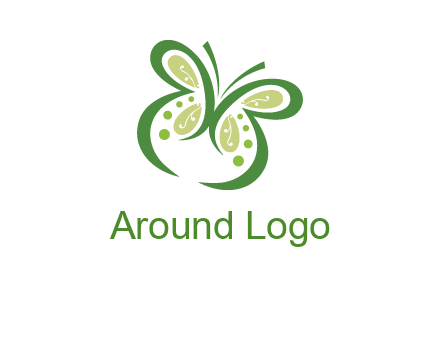 line art butterfly logo